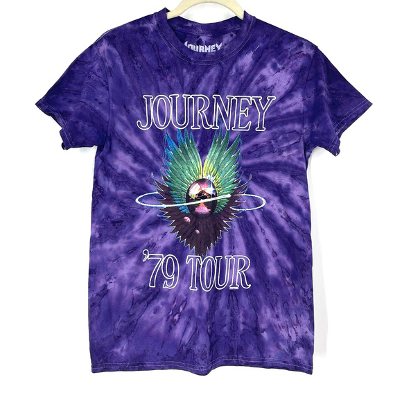 Journey '79 Tour Purple Tie Dye T-Shirt Size Small - Picture 1 of 6